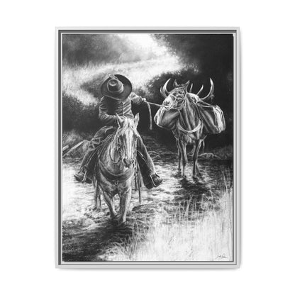 "Shallow Crossing" Framed Canvas