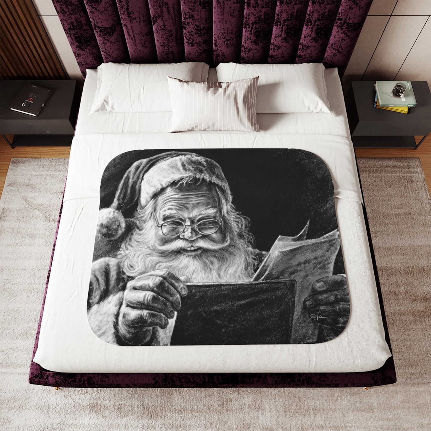"Dear Santa" Sherpa Blanket.