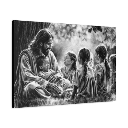 "Bless the Little Ones" Stretched Canvas
