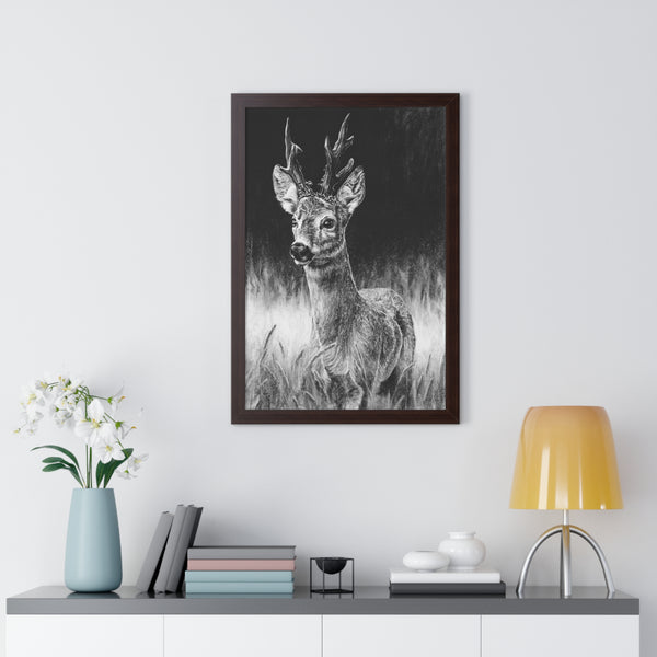 "Roe Deer" Framed Paper Print.