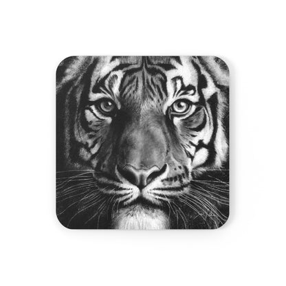 "Tiger" Cork Back Coaster.