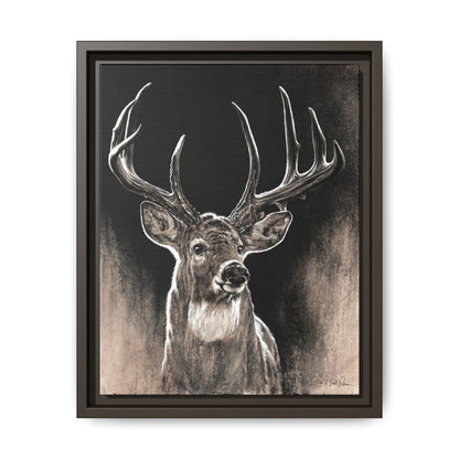 "Backlit Buck" Framed Canvas