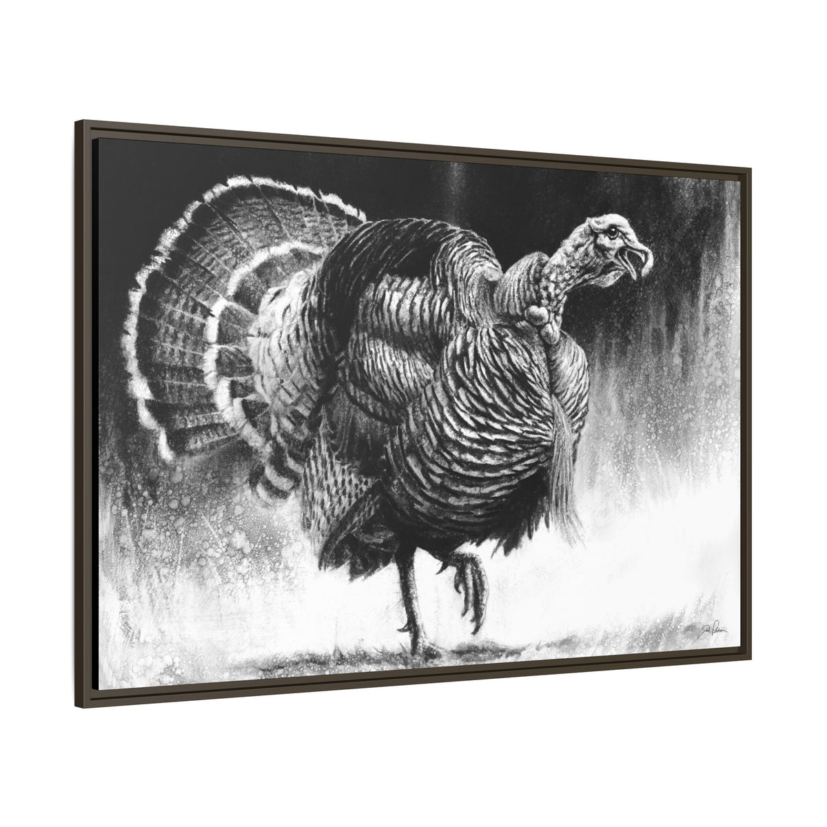 "Gobbler" Framed Canvas