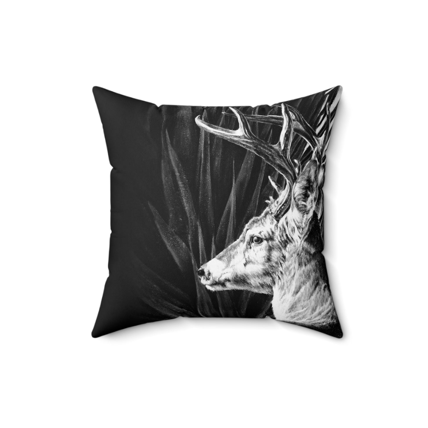 "Coues Buck" Square Pillow.