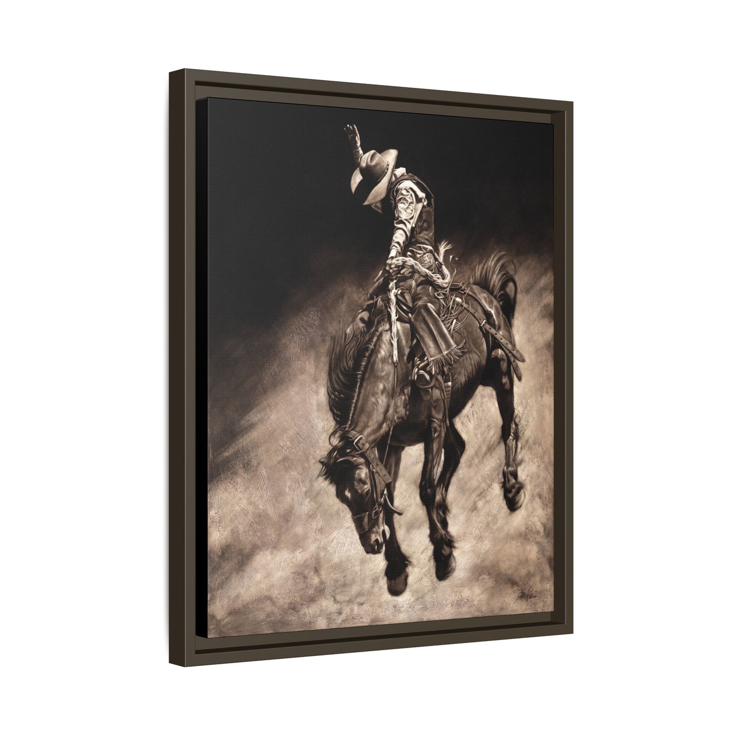 "Giddy Up" Framed Canvas