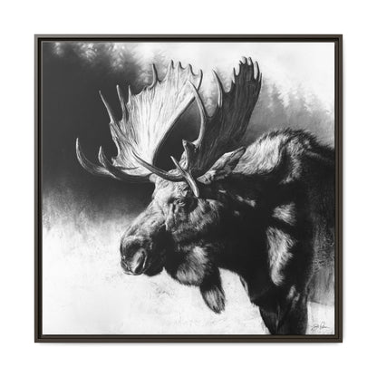 "Formida-bull" Framed Canvas