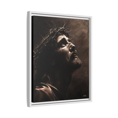 "With His Stripes We Are Healed" Framed Canvas