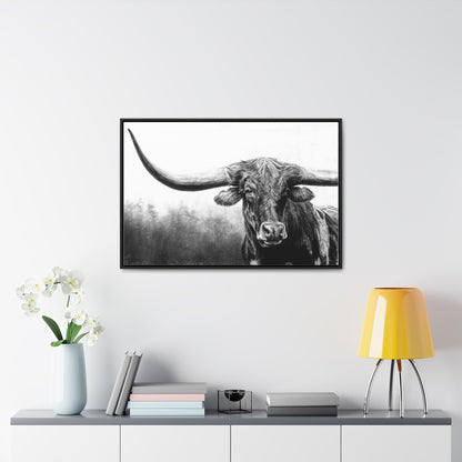 "Longhorn" Gallery Wrapped/Framed Canvas