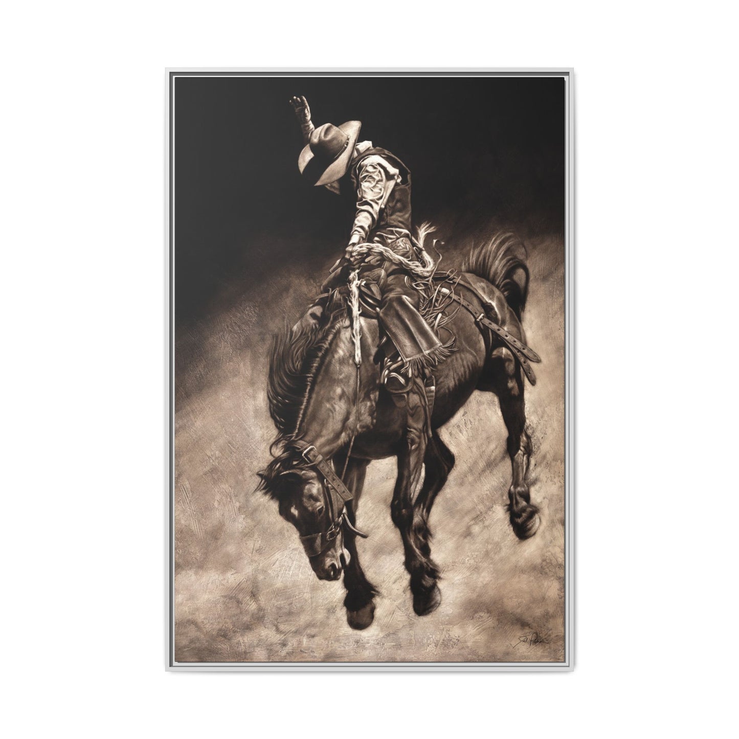 "Giddy Up" Framed Canvas