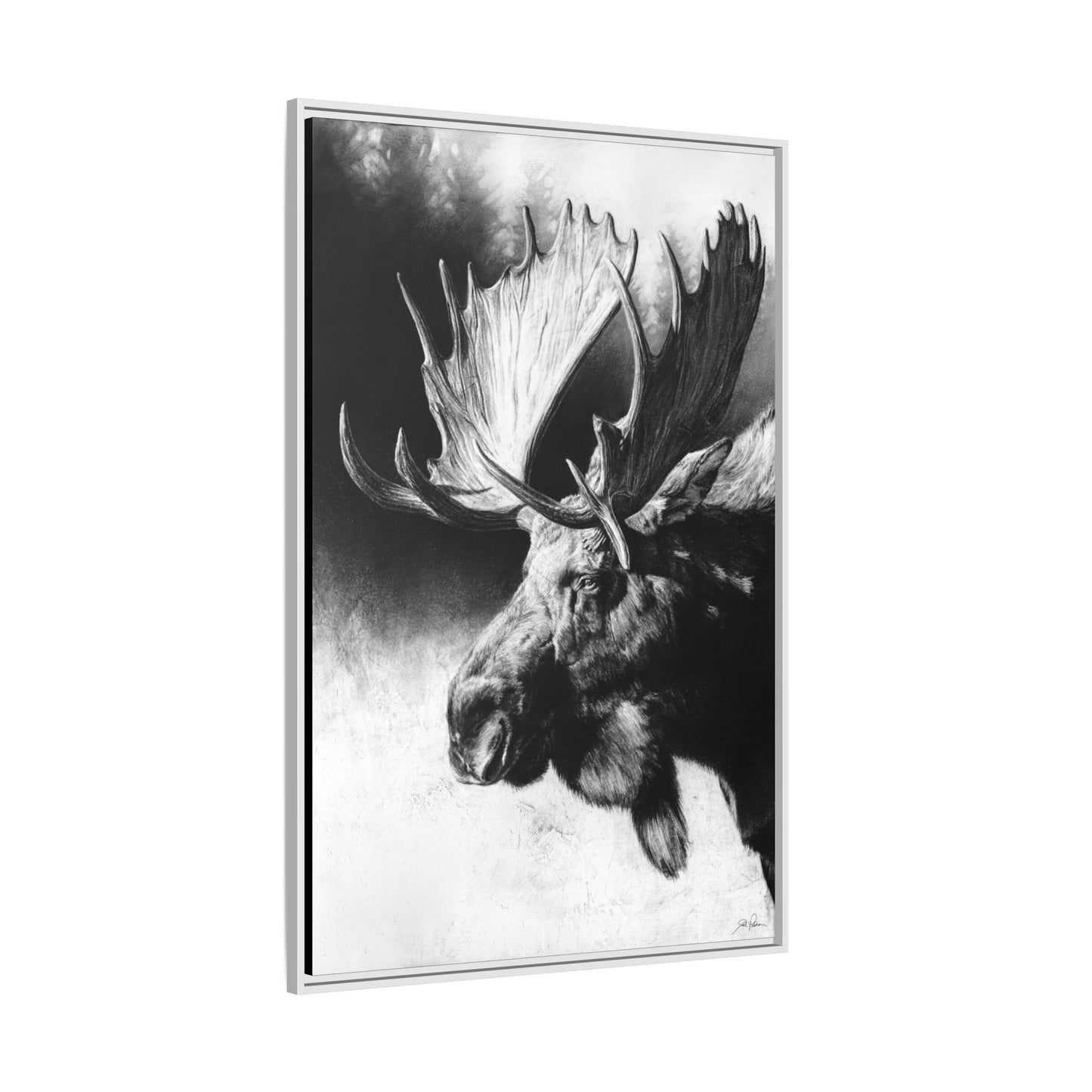 "Formida-bull" Framed Canvas