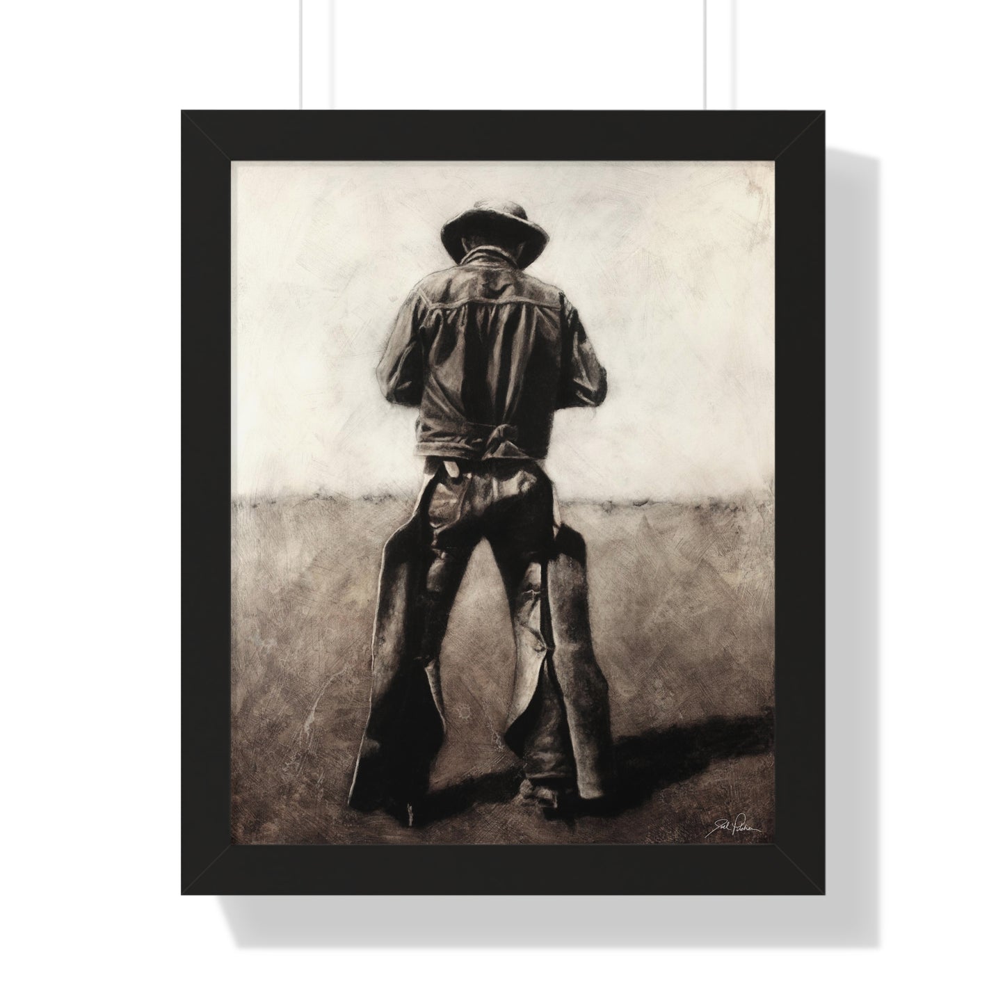 "Cowboy" Framed Paper Print