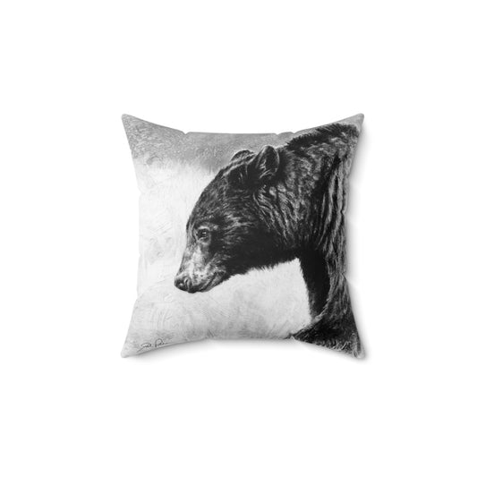 "Burly Bear" Square Pillow.