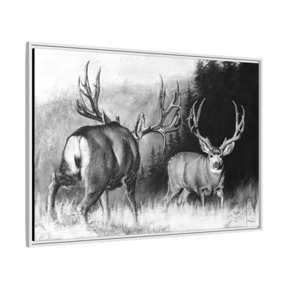 "Face Off" Framed Canvas