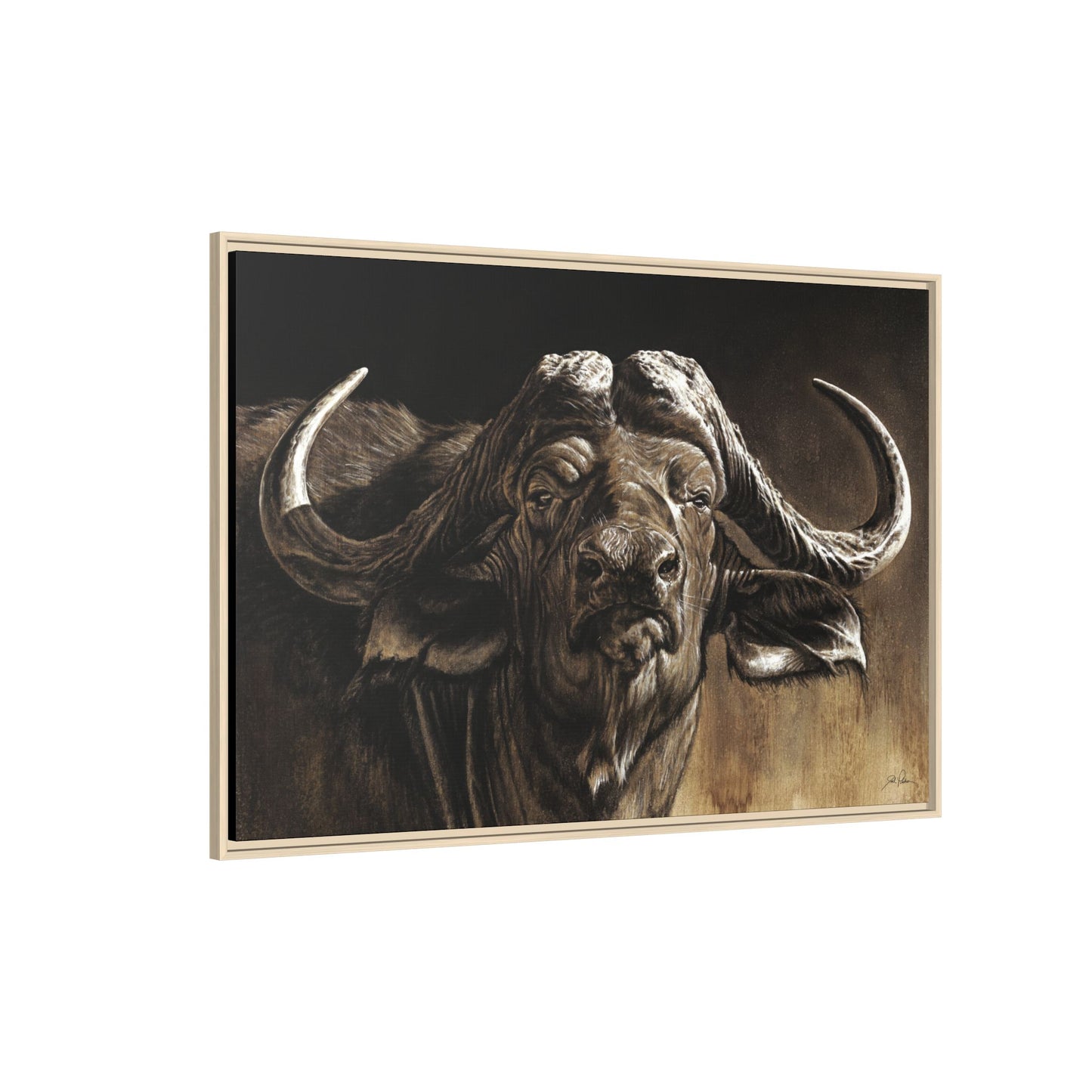 "Debt Collector" Framed Canvas