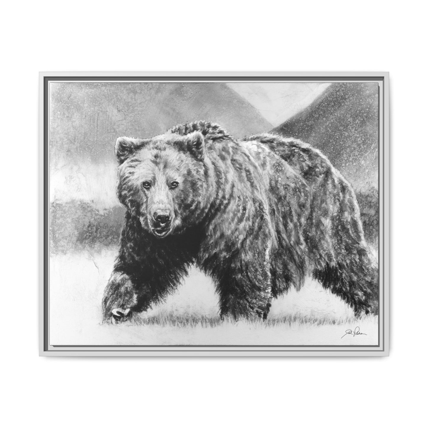 Grizzly II" Framed Canvas