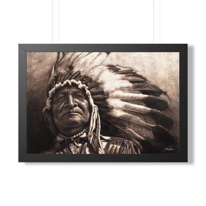 "Sitting Bear" Framed Paper Print