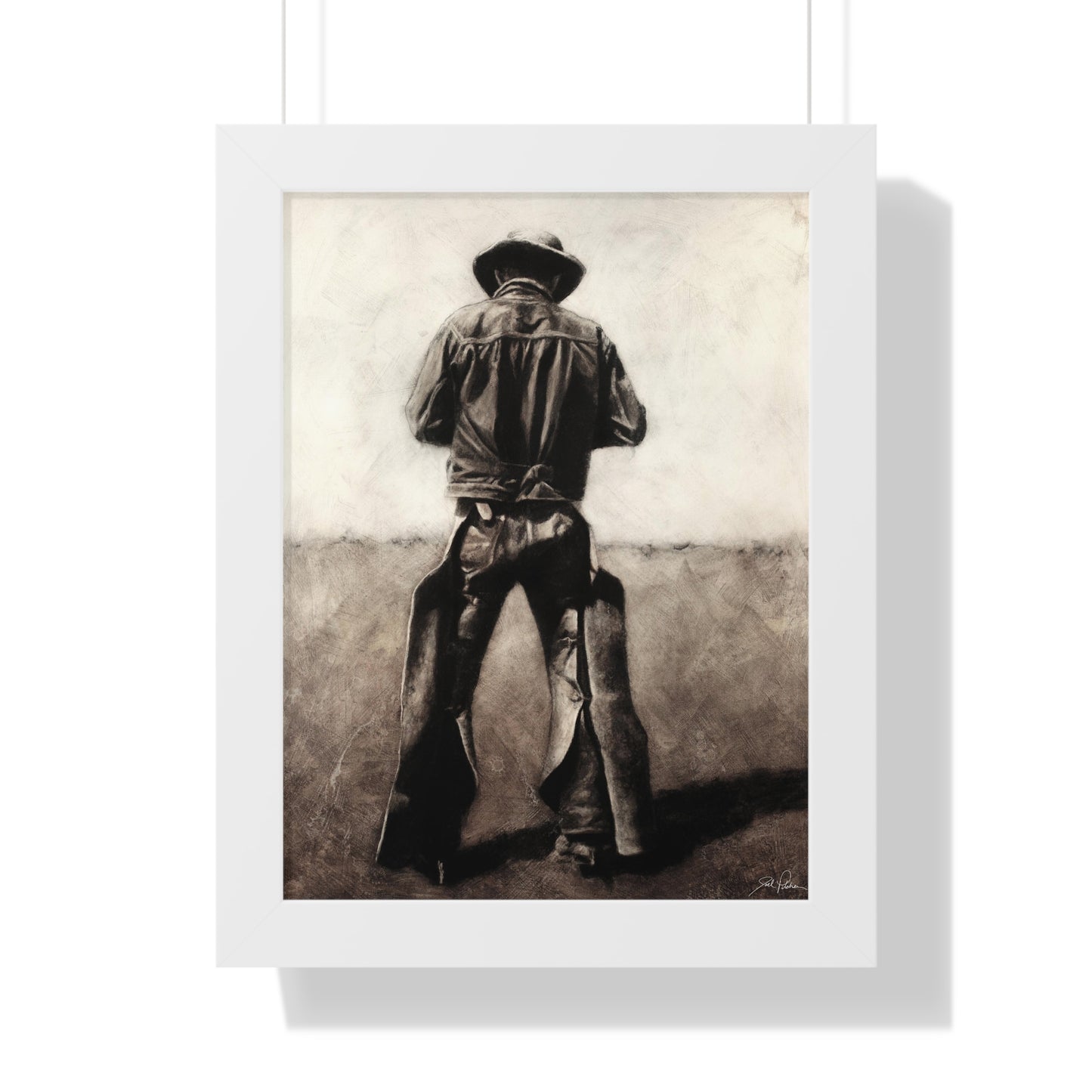 "Cowboy" Framed Paper Print