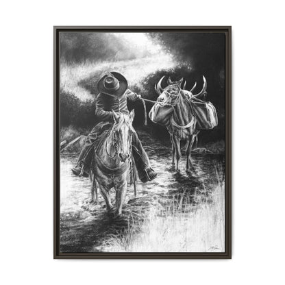 "Shallow Crossing" Framed Canvas
