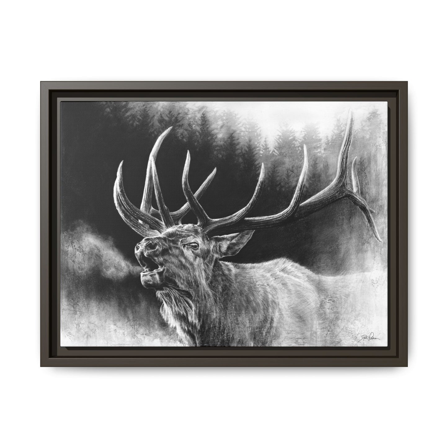 "Bugle Boy" Framed Canvas
