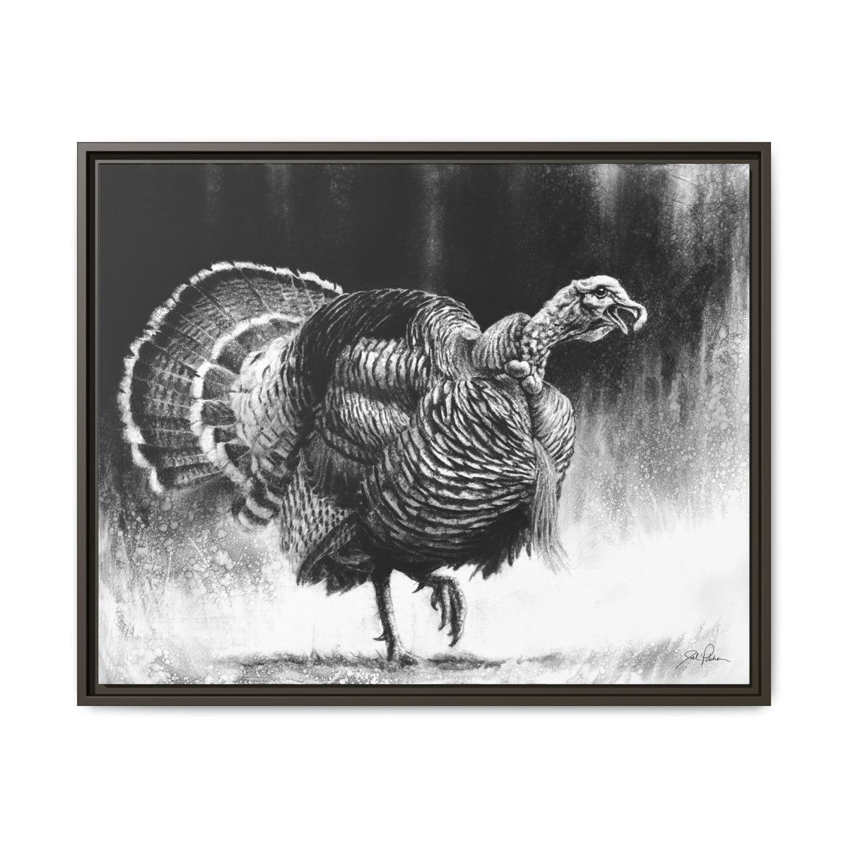 "Gobbler" Framed Canvas