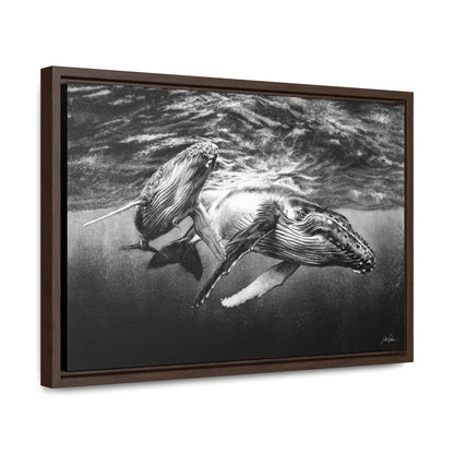 "Humpback Whales" Gallery Wrapped/Framed Canvas