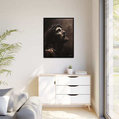 "With His Stripes We Are Healed" Framed Canvas