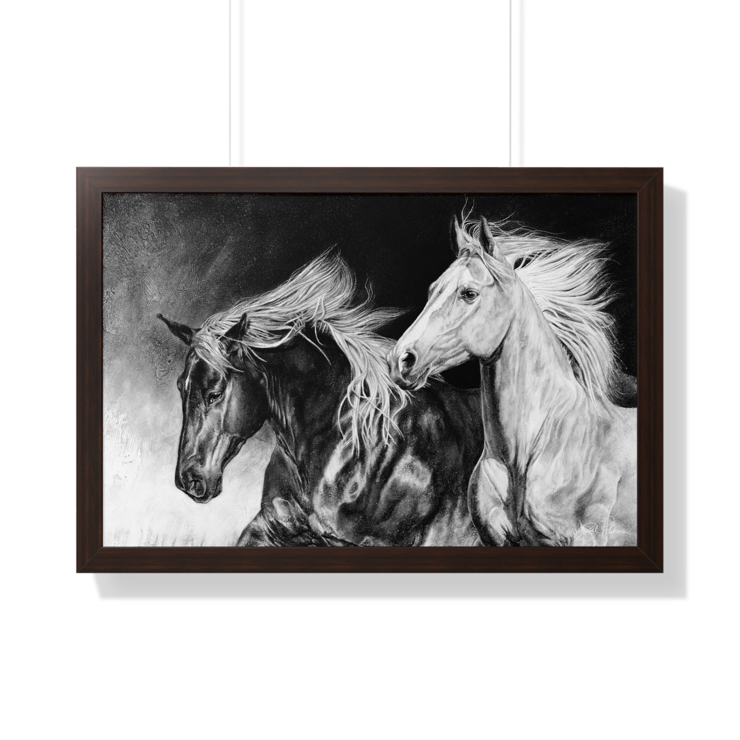 "Dynamic Duo" Framed Paper Print