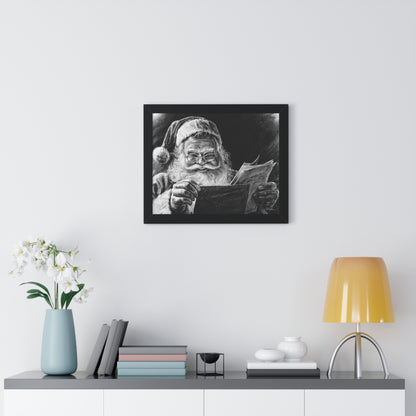 "Dear Santa" Framed Paper Print