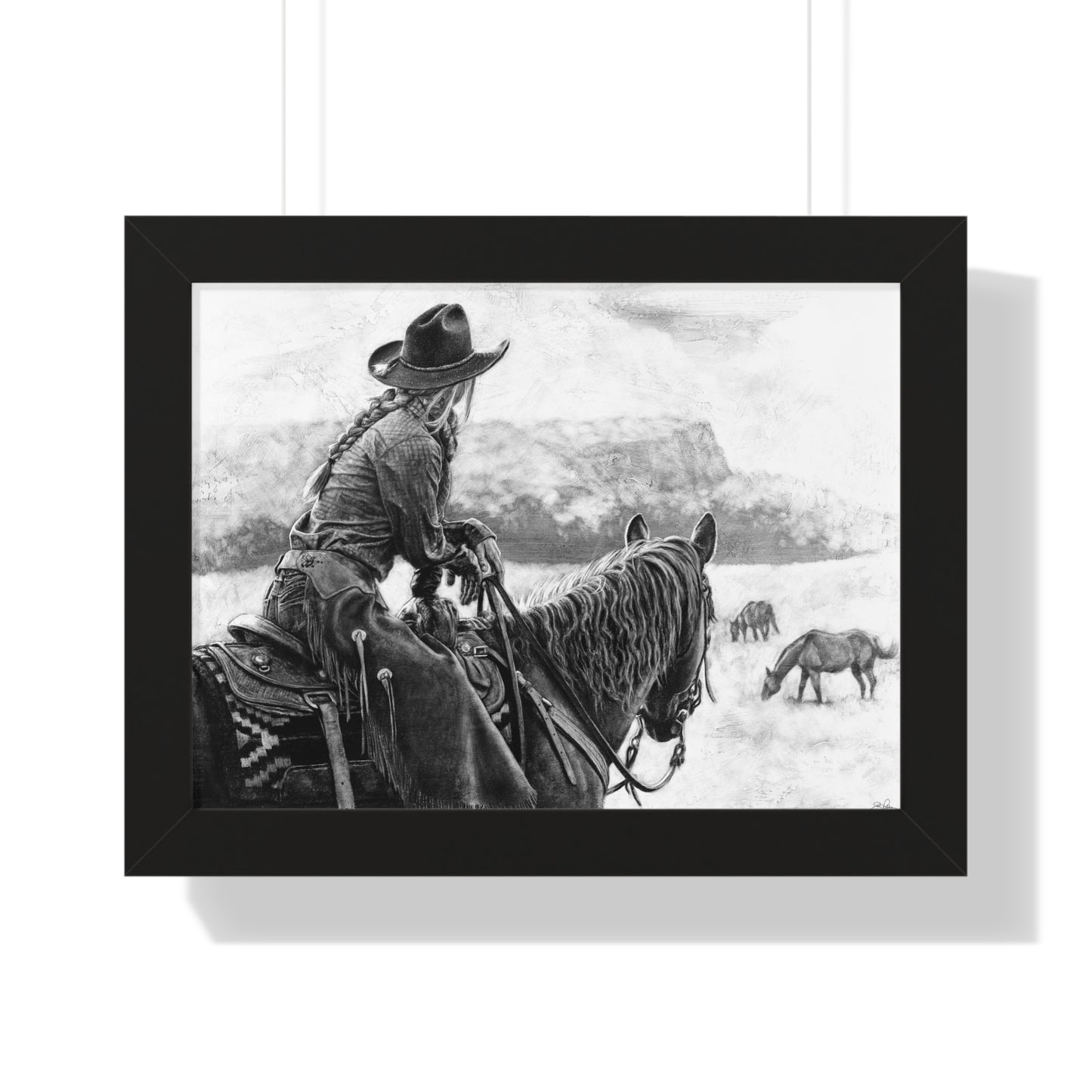 "Bridles and Braids" Framed Paper Print