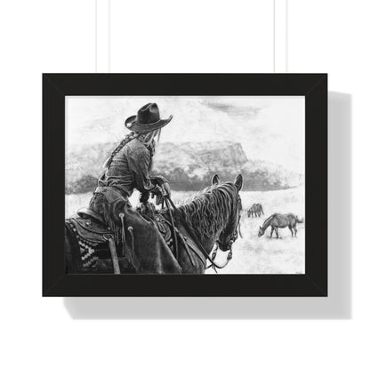 "Bridles and Braids" Framed Paper Print