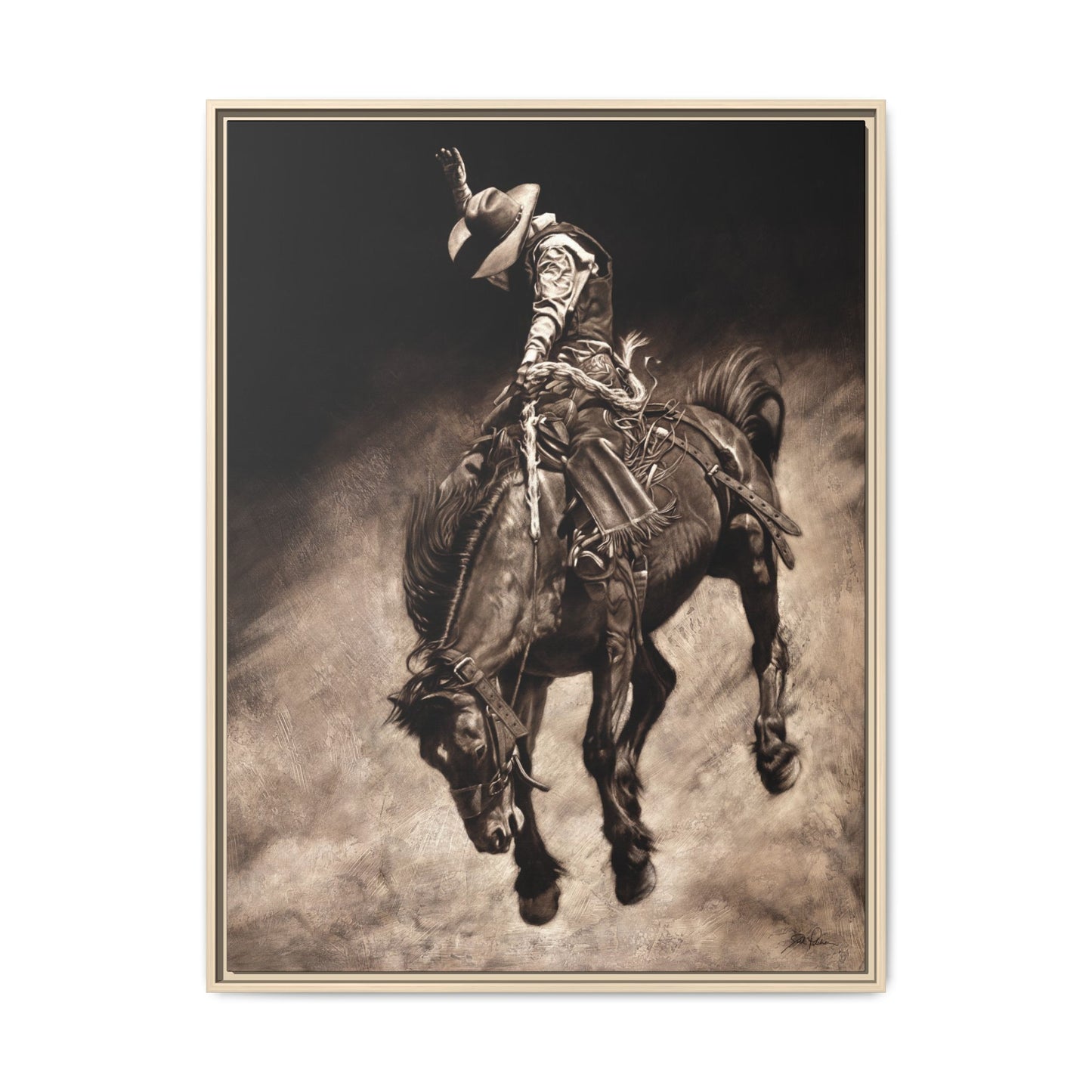 "Giddy Up" Framed Canvas