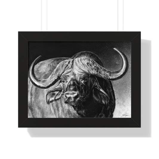 "Cape Buffalo" Framed Paper Print