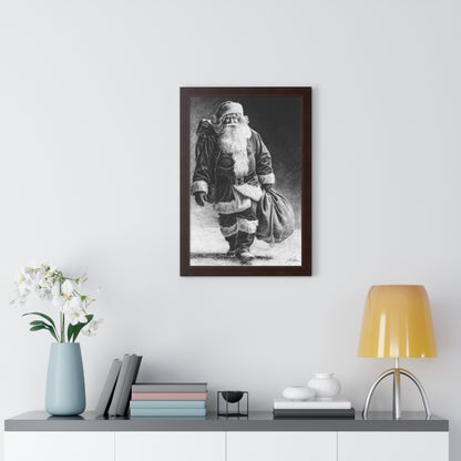 "Right Down Santa Claus Lane" Framed Paper Print