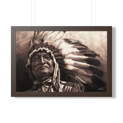 "Sitting Bear" Framed Paper Print