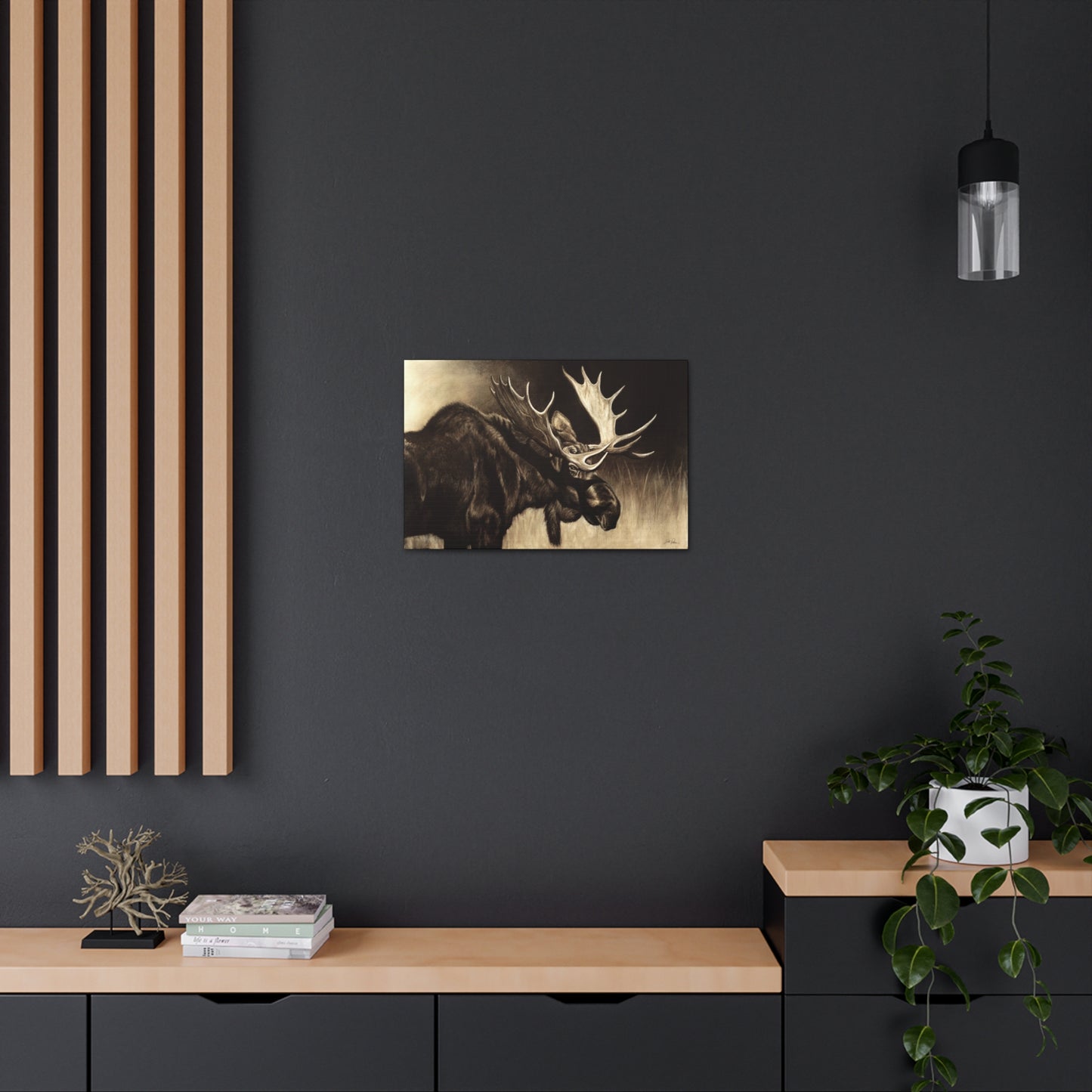 "Mighty Moose" Gallery Wrapped Canvas.