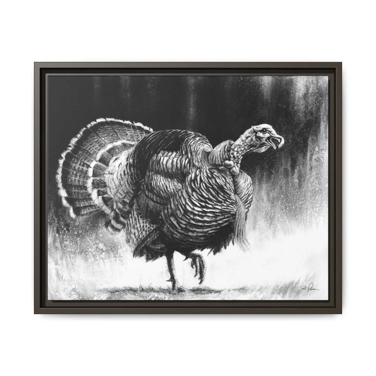 "Gobbler" Framed Canvas