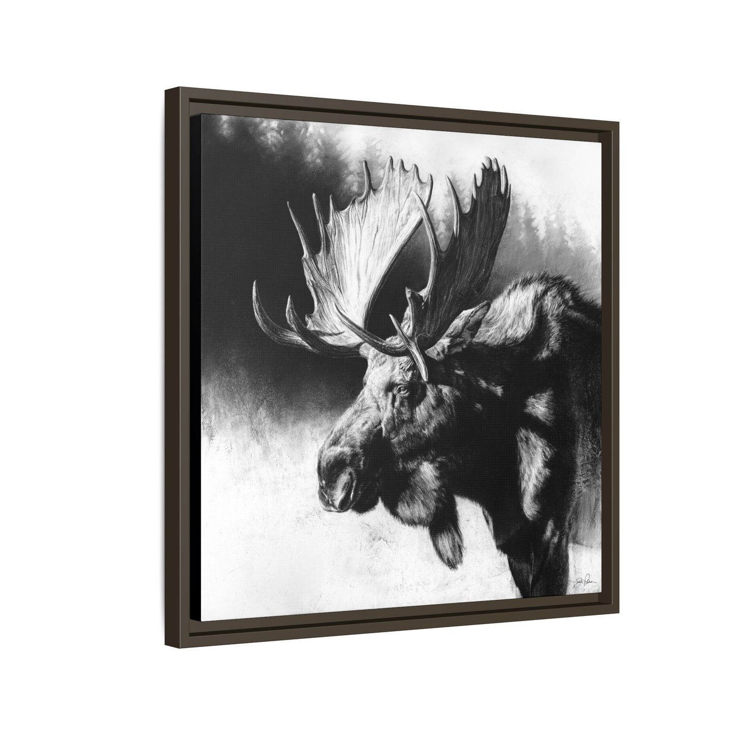 "Formida-bull" Framed Canvas