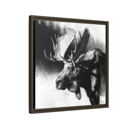 "Formida-bull" Framed Canvas