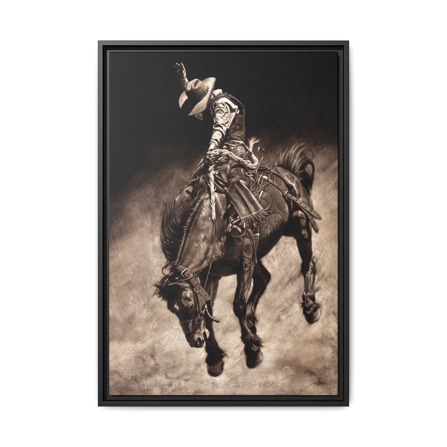 "Giddy Up" Framed Canvas
