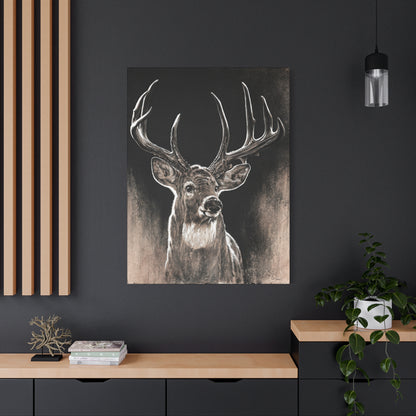 "Backlit Buck" Stretched Canvas