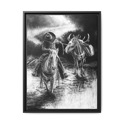 "Shallow Crossing" Framed Canvas