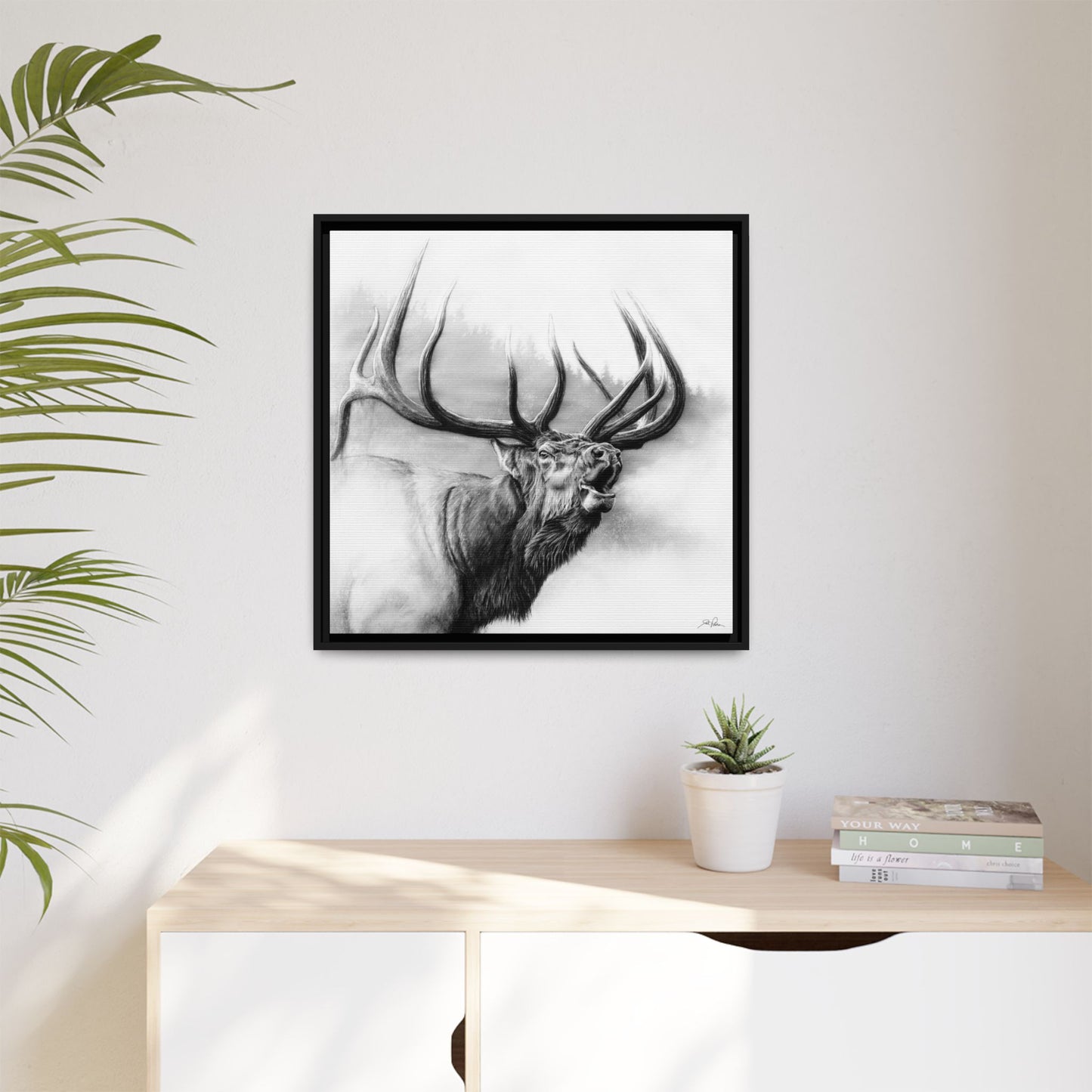 "Rocky Mountain King" Framed Canvas