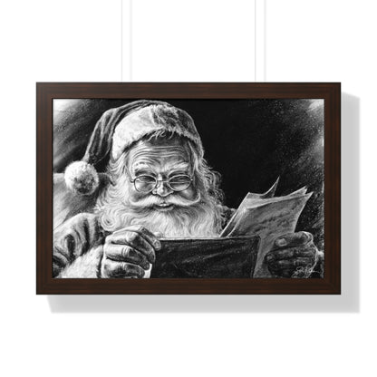 "Dear Santa" Framed Paper Print