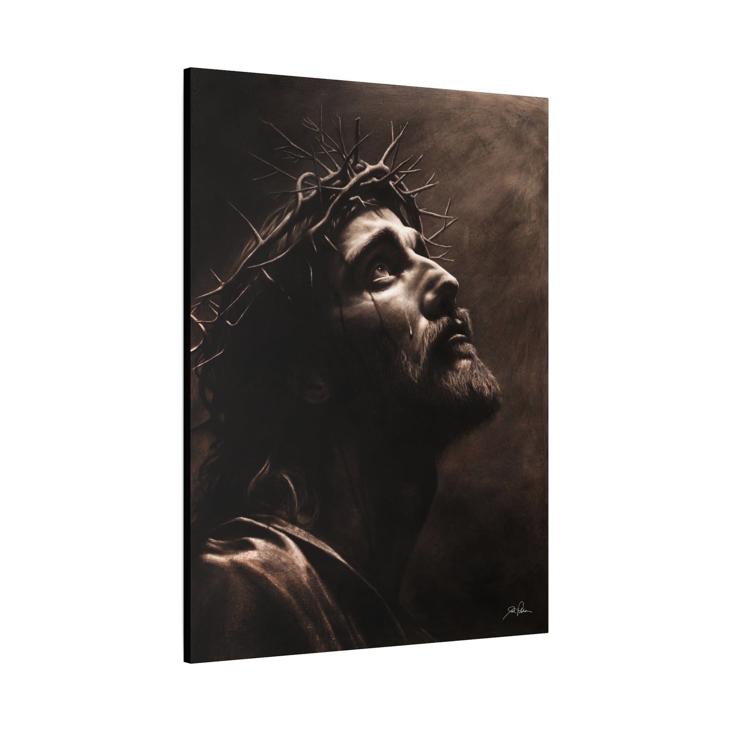 "With His Stripes We Are Healed" Stretched Canvas