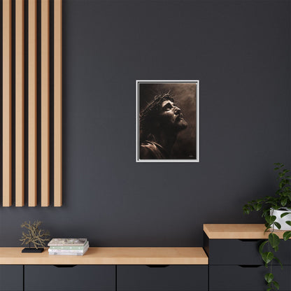 "With His Stripes We Are Healed" Framed Canvas