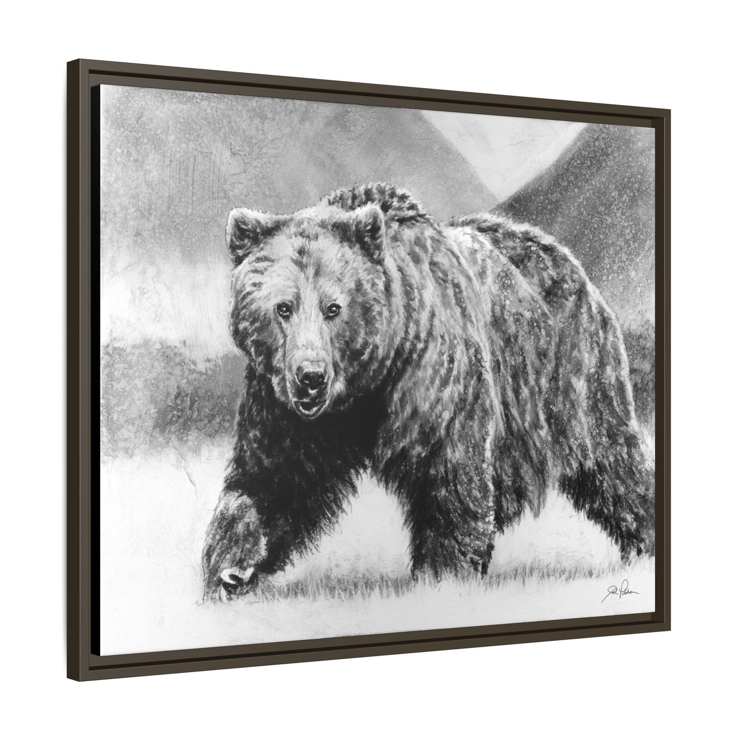Grizzly II" Framed Canvas