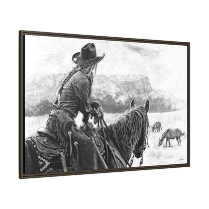 "Bridles and Braids" Framed Canvas