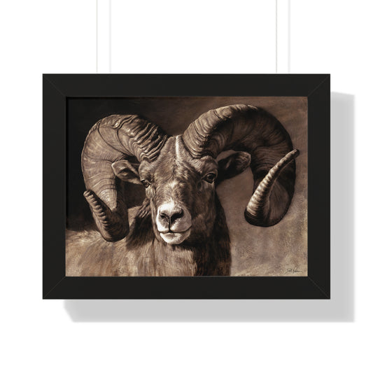 "Full Curl" Framed Paper Print