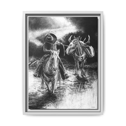 "Shallow Crossing" Framed Canvas