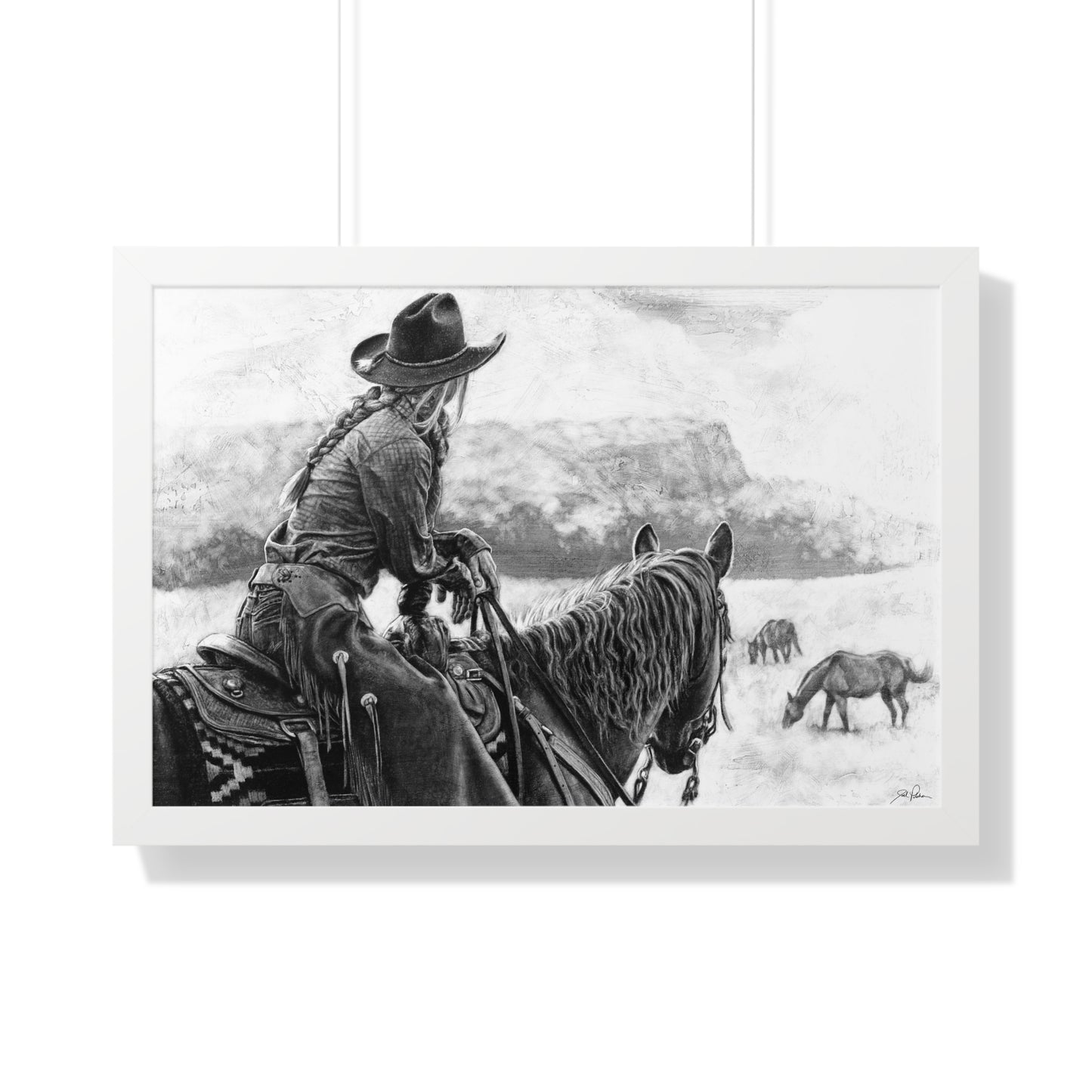 "Bridles and Braids" Framed Paper Print